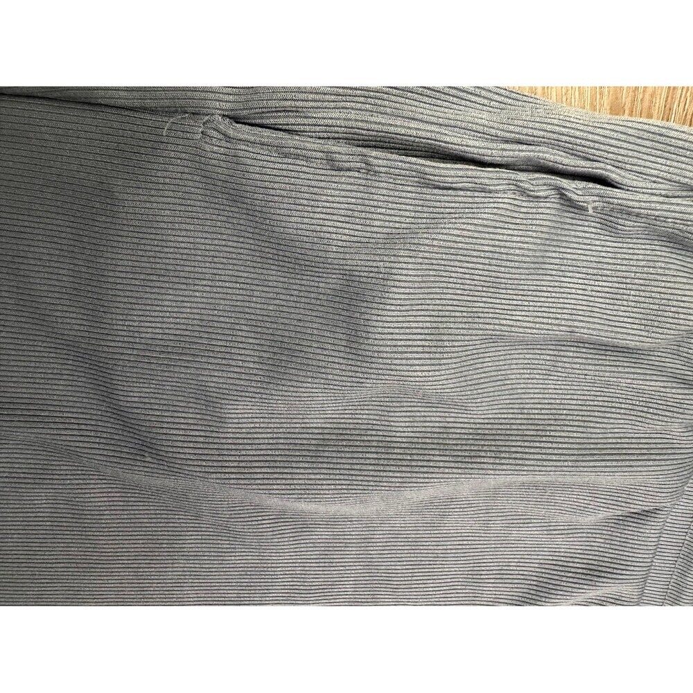 Women's 3 Piece Ribbed Lounge Set XL Blue Gray Cardigan Tank Drawstring Pants - Picture 10 of 11